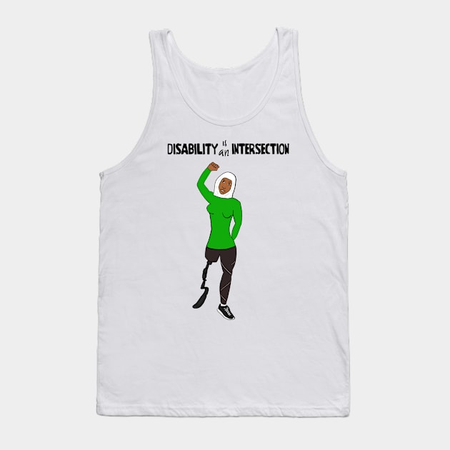 Disability Is An Intersection Amputee Tank Top by Dissent Clothing